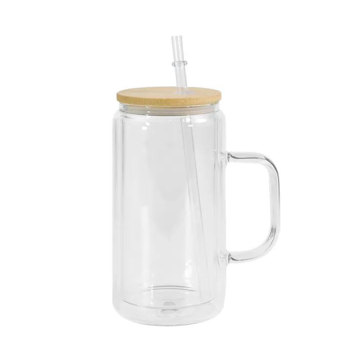 16oz Glass Handle