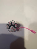 Heart Paw Print Straw Topper